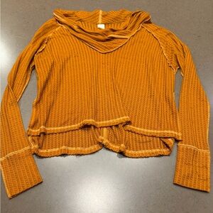 Free People Waffle Top Sz XS